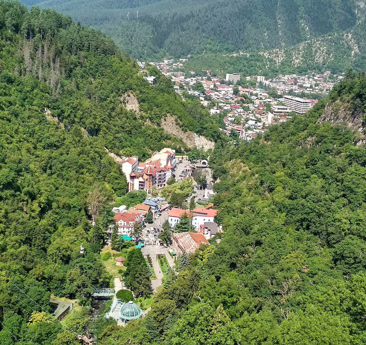 Боржоми — панорама с канатной дороги